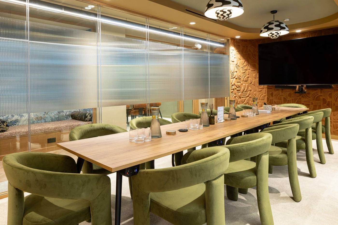 Modern London office meeting room